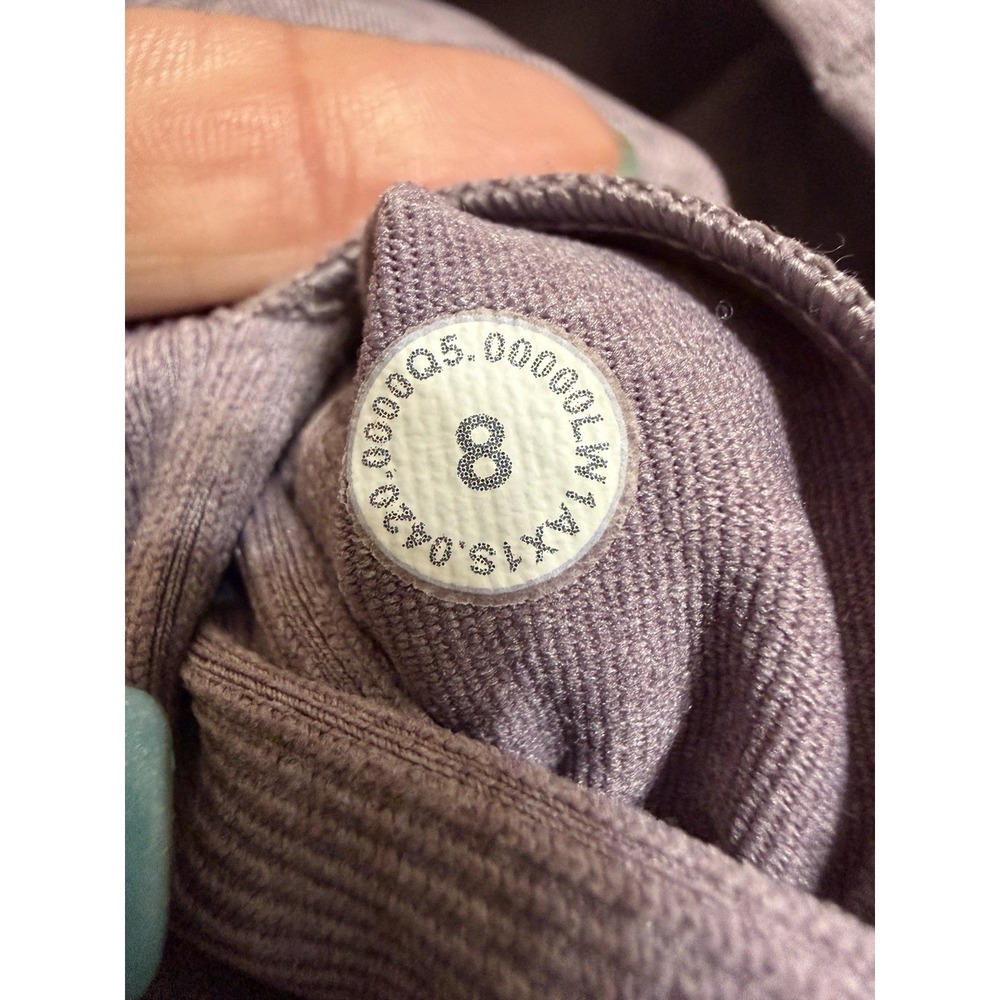Lululemon Ebb To Street Tank Women's Size 8 Purple Ribbed Seamless #J7-1 - Picture 3 of 7